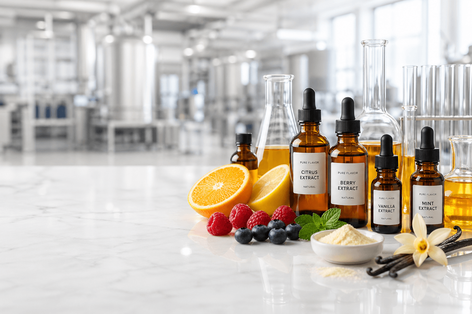 Flavor samples in a clean production environment